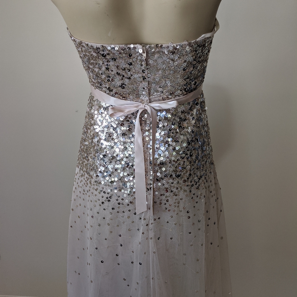 BCBG sequin strapless dress